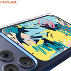 3D Silicon Designer iPhone Case for iPhone 17 Pro Max (Navy Blue)