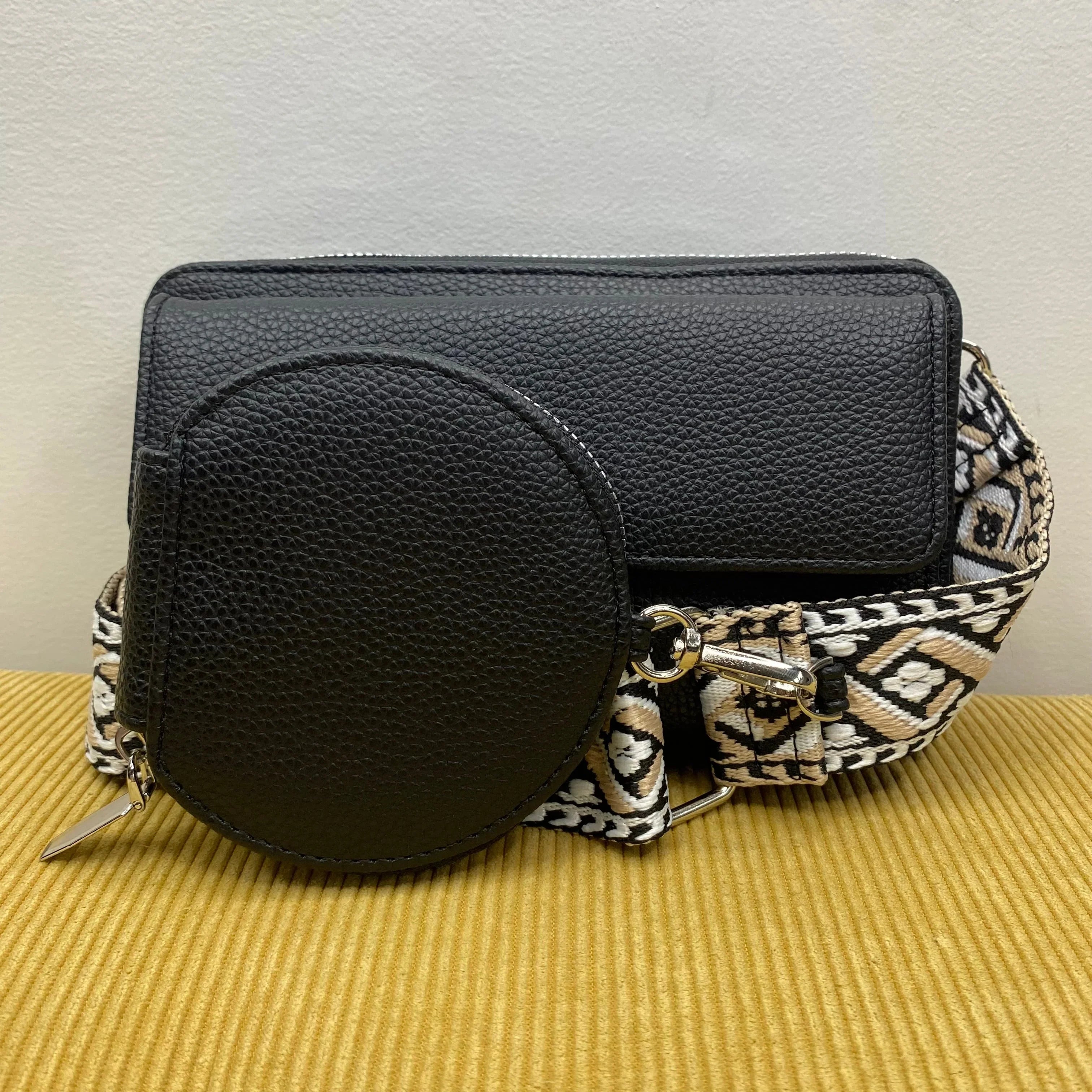 Women’s Cross Body Phone Holder Bags(Black)