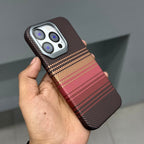 CARBON DRIP MAGSAFE CASE - SUNRISE BROWN LINE ( No. 2850 ) Mobile Case by CoverMeUp - Style 2