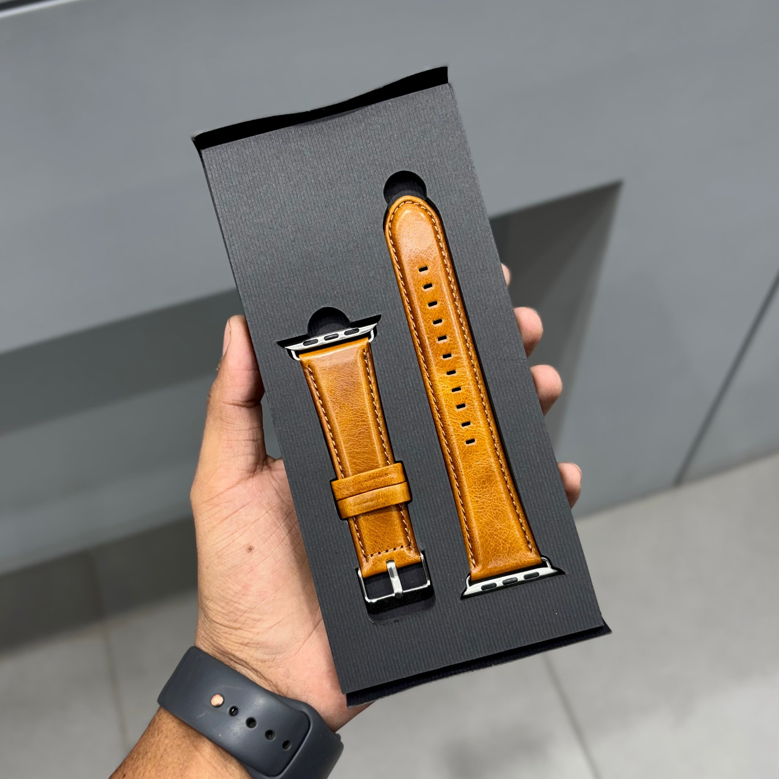 SANTA BARBRA LEATHER STRAP - TAN ( No. 2366 ) Mobile Case by CoverMeUp