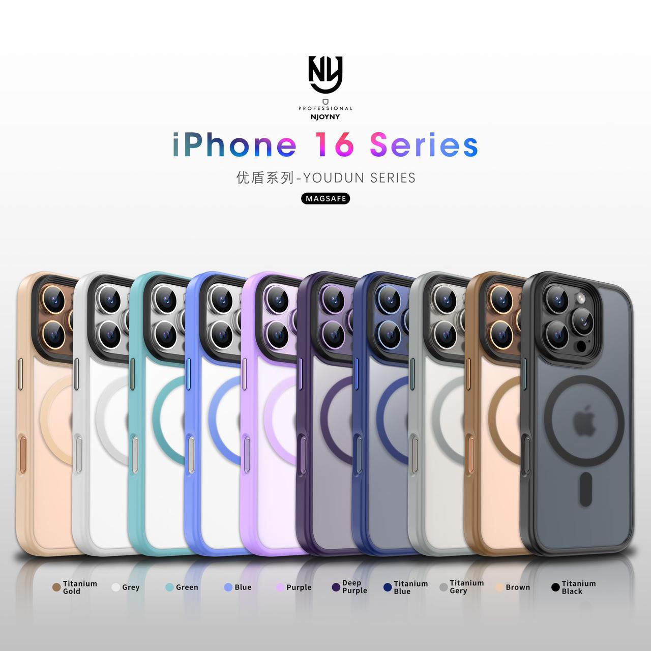 NY PREMIUM ORIGNAL MATTE FINISHING WITH MAGSAFE CASE FOR IPHONE 16