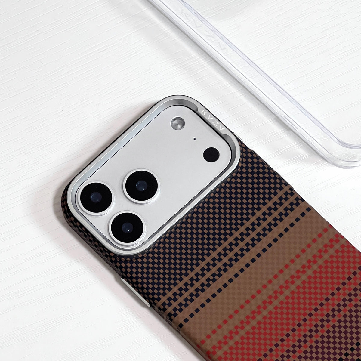 KVZV WOVEN COLOR PATTERN CARBON CASE FOR IPHONE