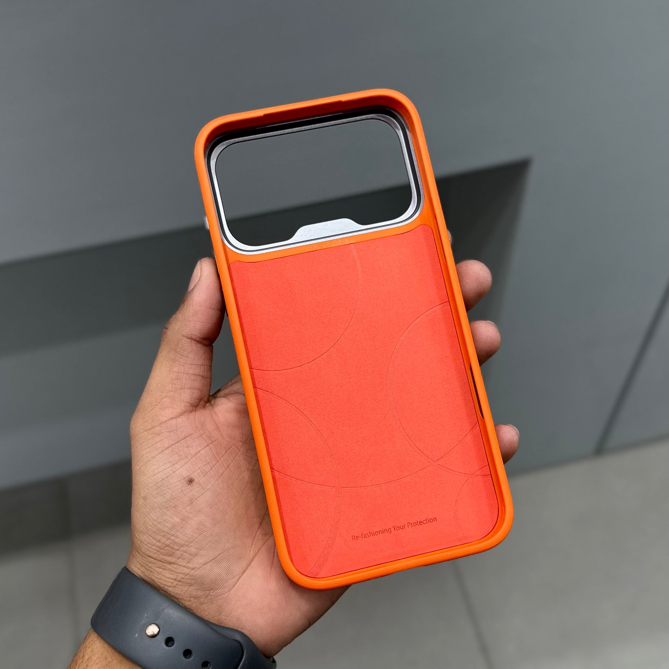 KAJSA FEAT NW CASE - ORANGE GREY ( No. 2603 ) Mobile Case by CoverMeUp - Style 4
