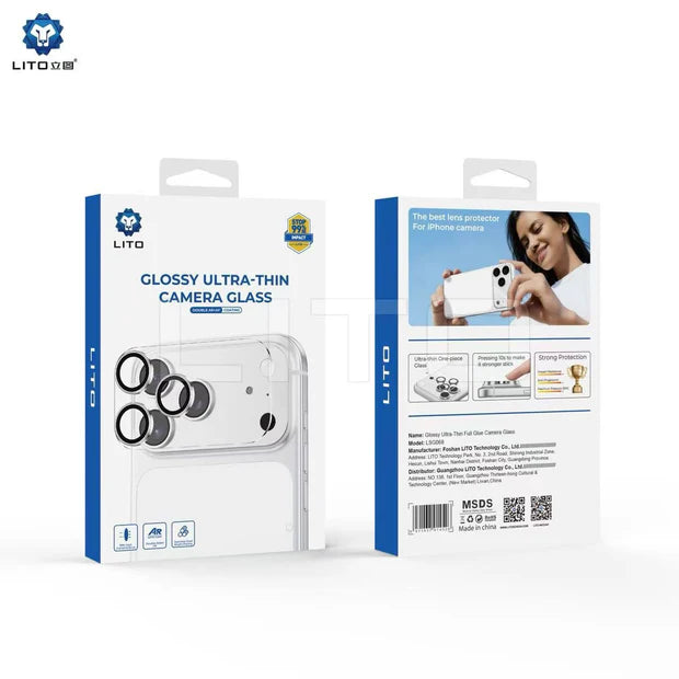 Lito Glossy Ultra Thin Camera Glass – Tempered Lens Protector for Smartphone Camera