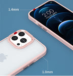 Protective Apple iPhone Back Cover - Clear Back Cover Compatible with iPhone, Military-Grade Drop Protection, Shock-Absorbing Corners, Yellowing-Resistant Hard Back, Scratch Resistant - Style 4