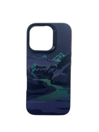 Protective Apple iPhone Back Cover - Mountain Design Matte Texture Case for iPhone 16
