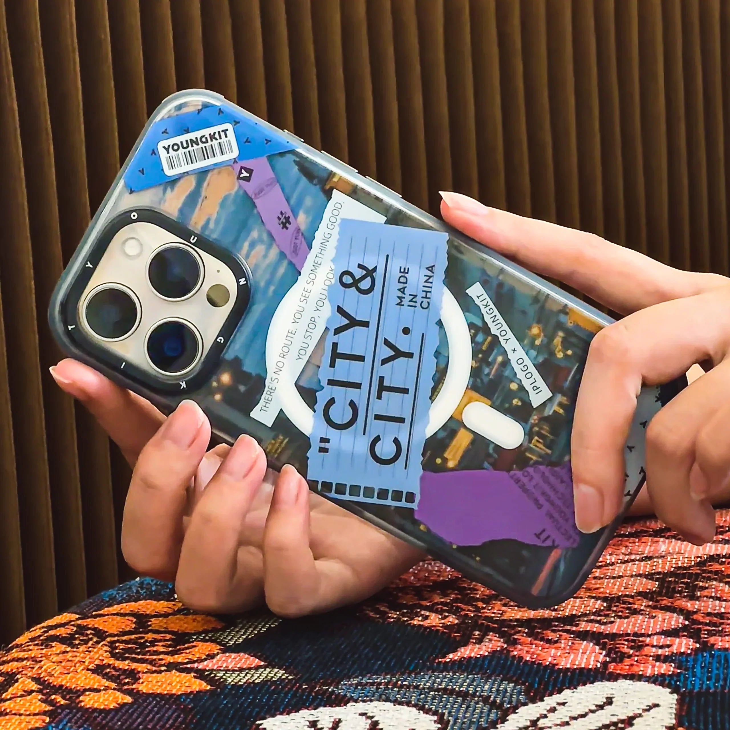 YOUNGKIT City Series Where Urban Vibes Stick City Sunset Case for iPhone 16 Pro