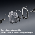 Aulumu A01 Case with Band for Apple Watch Ultra 1/2/3 | Titanium Cover | FKM Band