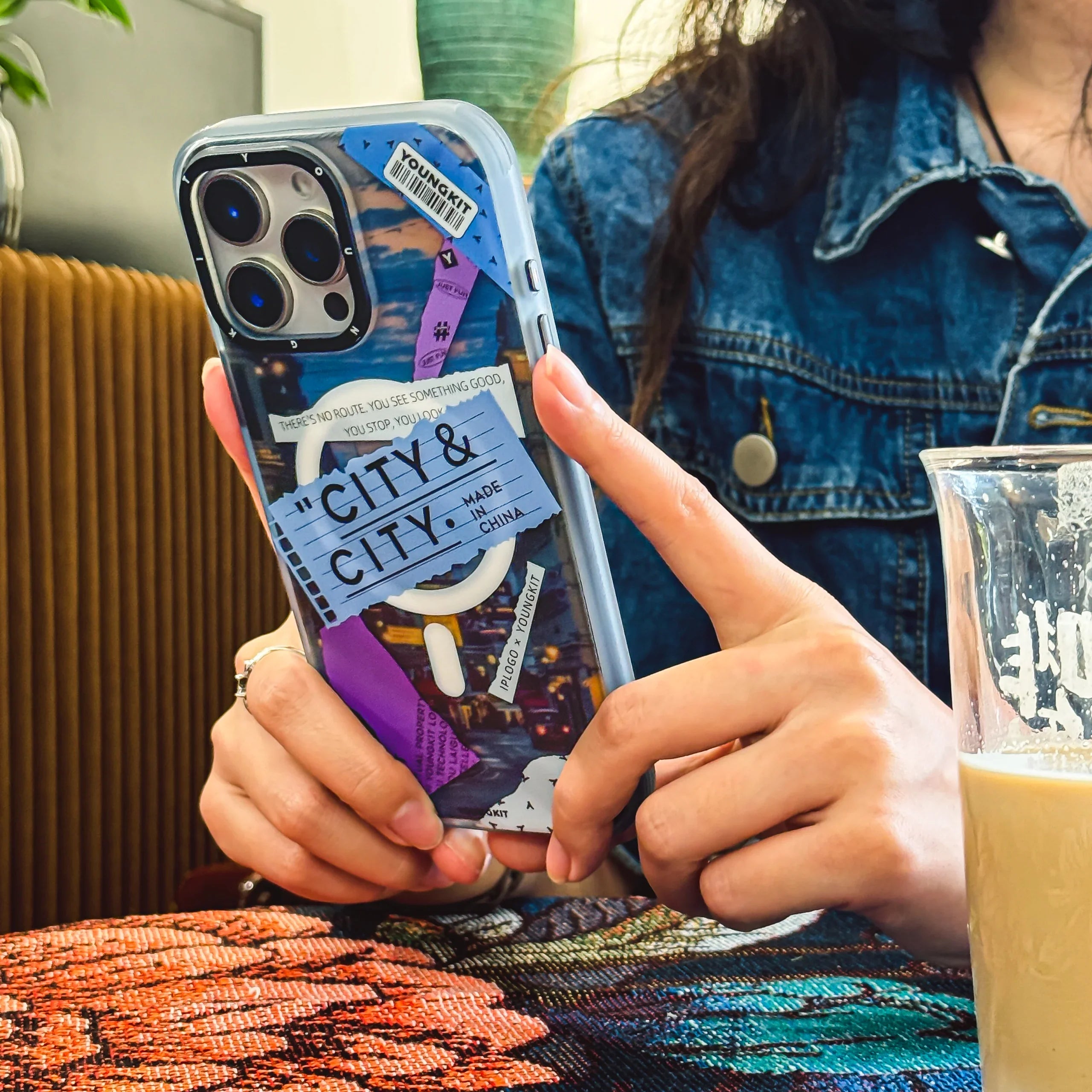 YOUNGKIT City Series Where Urban Vibes Stick City Sunset Case for iPhone 16 Pro