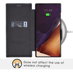 Samsung Galaxy S25 Ultra Shockproof Leather Flip Case Cover - Black Mobile Case by CoverMeUp - Style 5