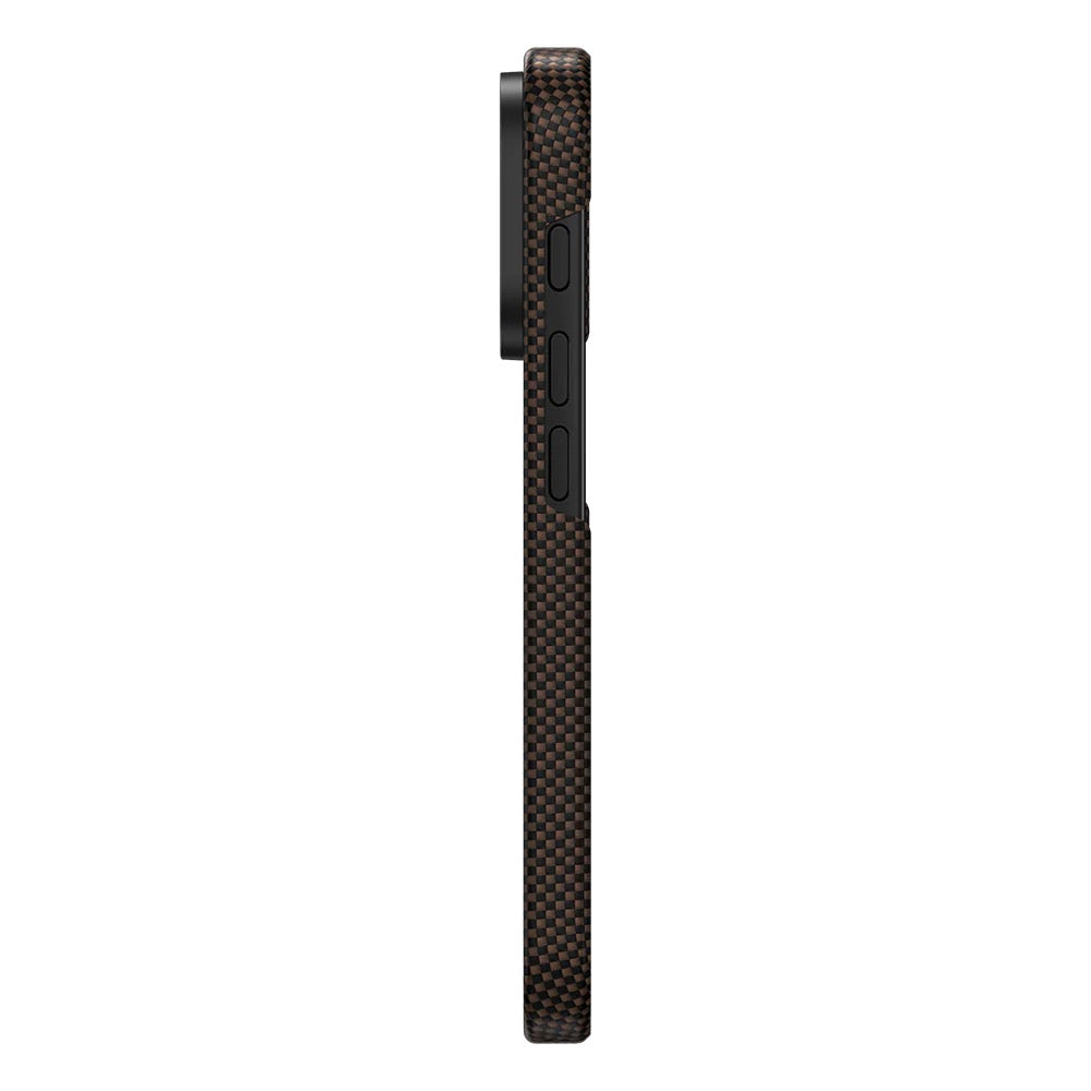 Protective Apple iPhone Back Cover - Premium Carbon Fiber MagSafe Slim Fit Hard Case for iPhone - Style 4