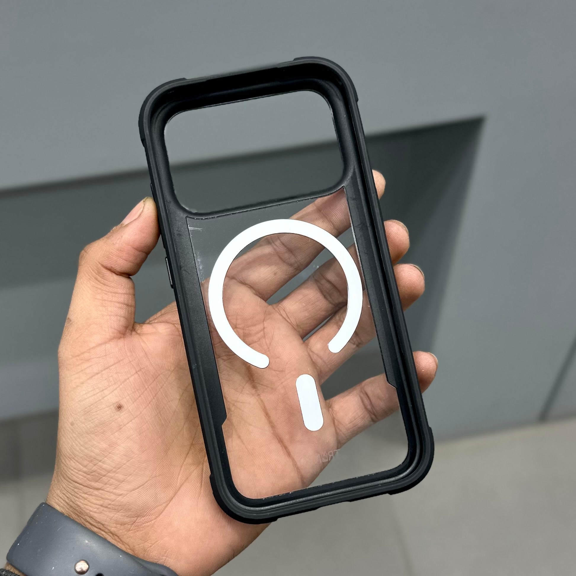 TRANZO STEEL ARMOR MAGSAFE CASE - GREY ( No. 3015 )