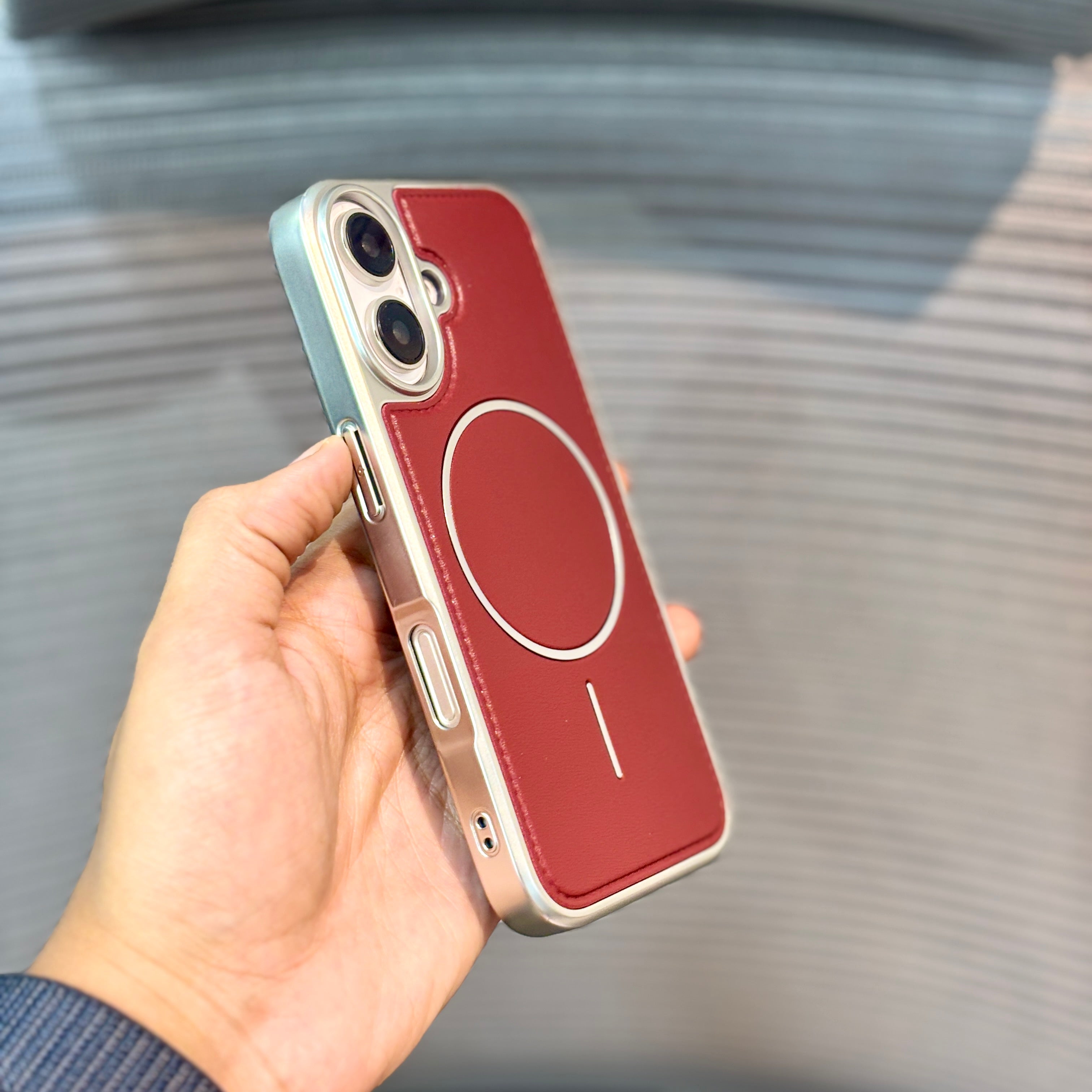 Protective Apple iPhone Back Cover - GrainMag MagSafe iPhone 16 Series Case - Style 8