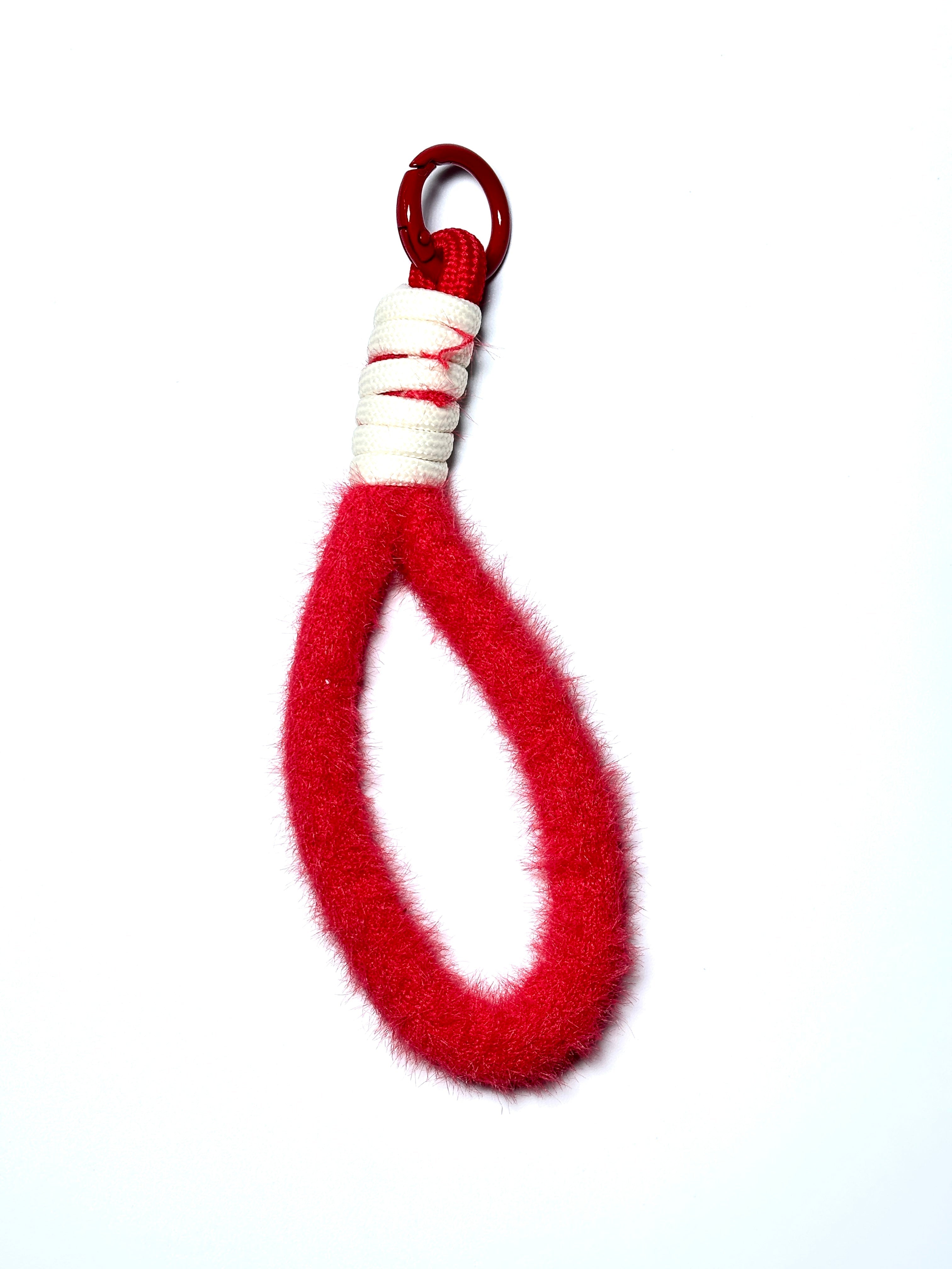 Soft Fur Phone Charm Strap Mobile Case by CoverMeUp - Style 7