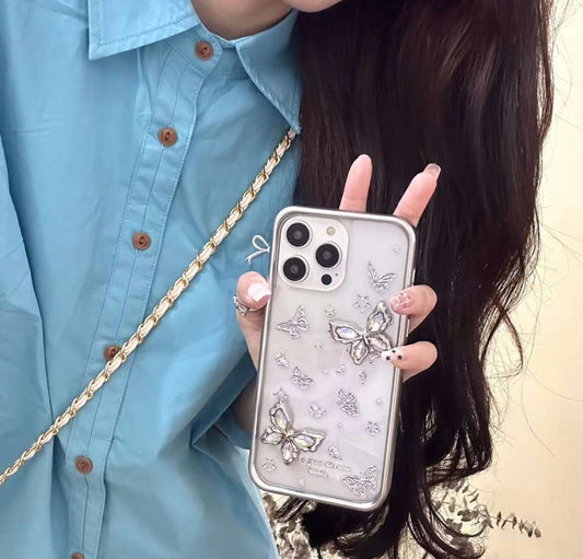 Diamond 3D Butterfly Case for iPhone