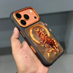 NIMMY HORSE MAGSAFE CASE - BLACK ORANGE ( No. 3538 )