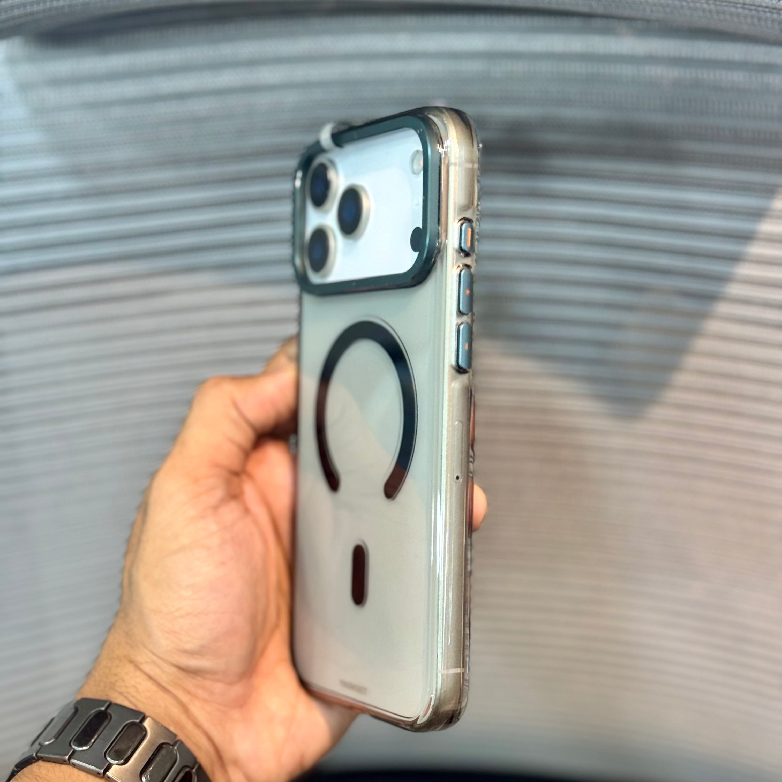 Protective Apple iPhone Back Cover - ClearShield Black Tint MagSafe iPhone 17 Pro Case - Style 3