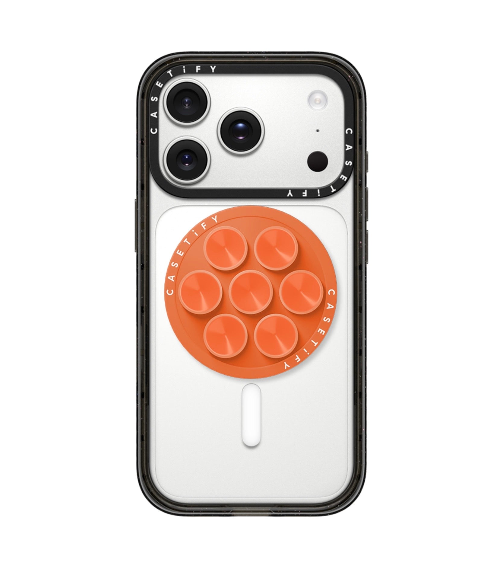 Snappy Sticky MagSafe Grip Stand Pop Socket (Orange)