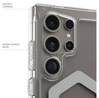 Translucent Rugged Shockproof Protective Case for Samsung Galaxy S24 Ultra Mobile Case by CoverMeUp - Style 3