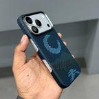 CMAQ ARAMID PRO MAGSAFE REAL CARBON CASE - MOON BLUE ( No. 3322 )