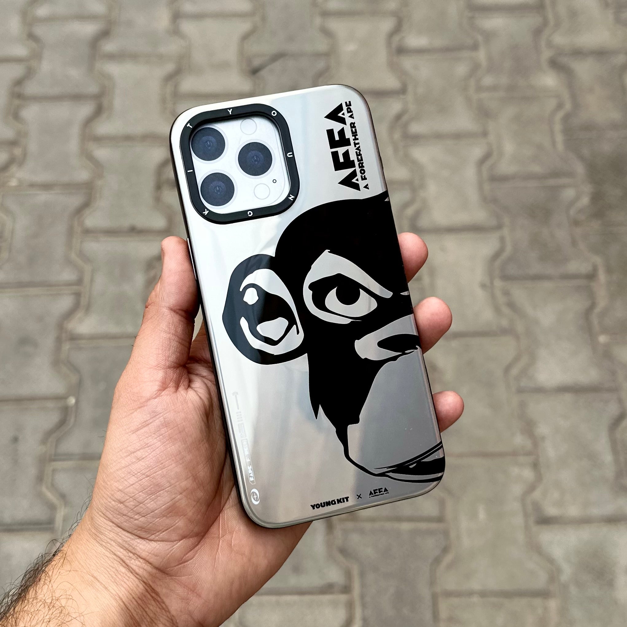 Youngkit Apes Case-Silver ( No. 1414 ) Mobile Case by CoverMeUp