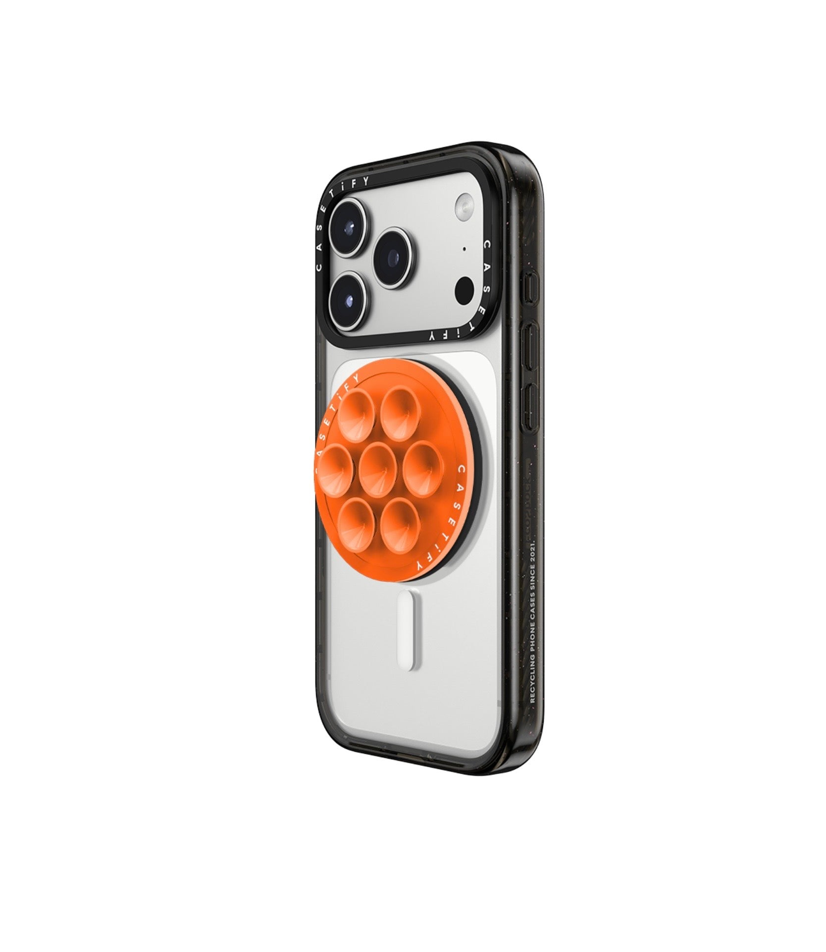 Snappy Sticky MagSafe Grip Stand Pop Socket (Orange)
