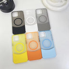 Protective Apple iPhone Back Cover - Dual Color Matte Magsafe Slim Fit Case for iPhone