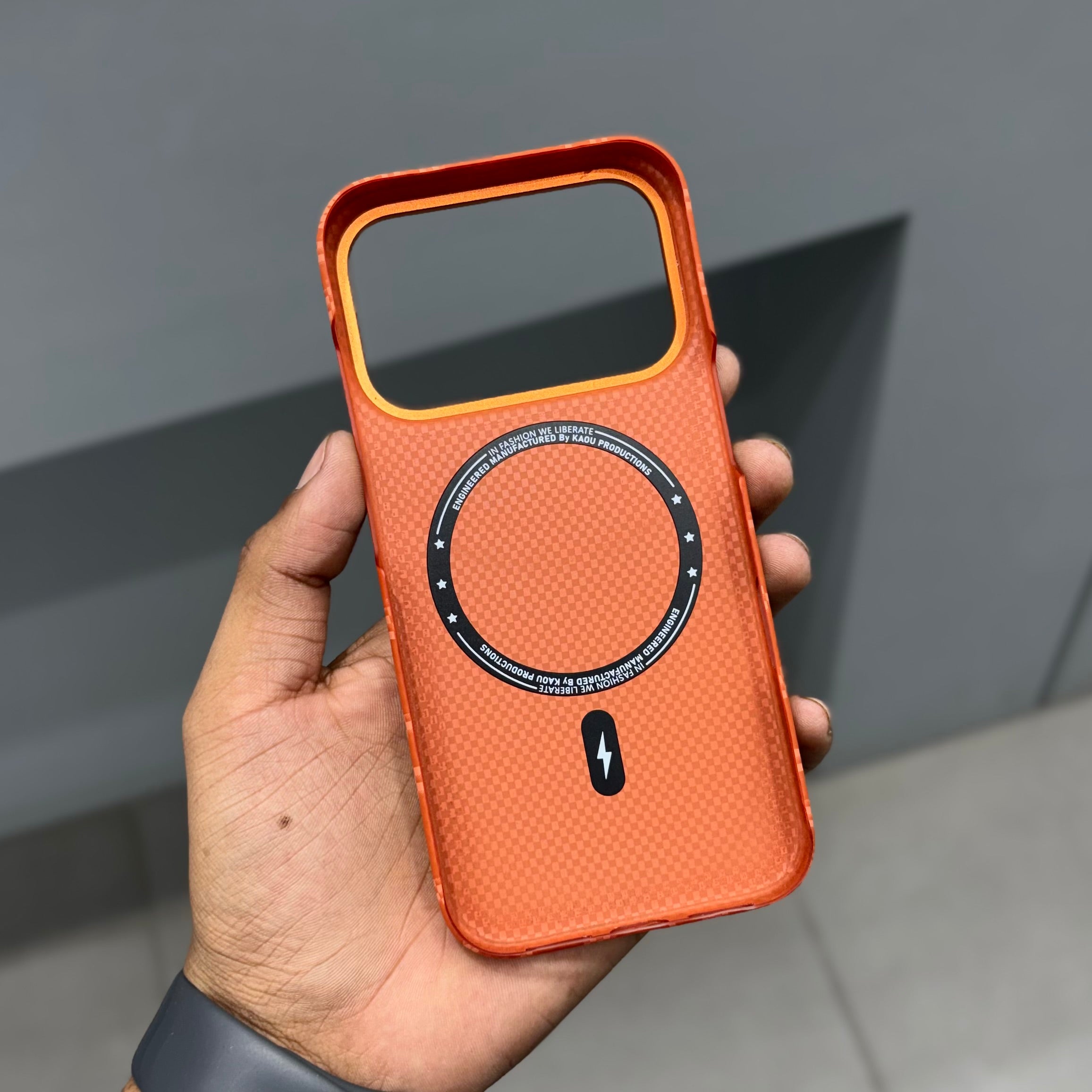 KAOU HIRDO MAGSAFE CASE - ORANGE ( No. 2549 ) Mobile Case by CoverMeUp - Style 3