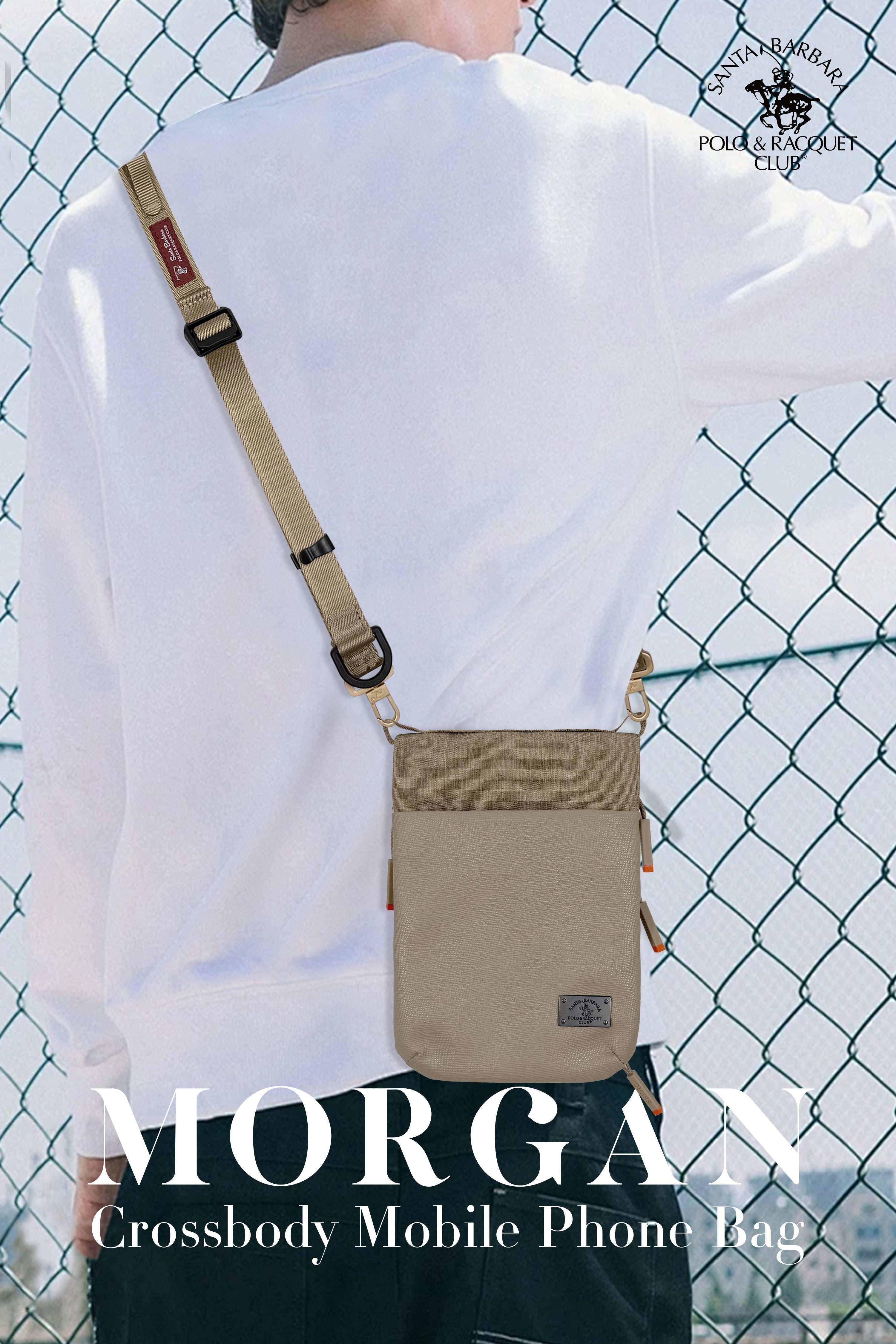 Santa Barbara Polo Morgan Series Cross Body Mobile Phone Bag (Desert)