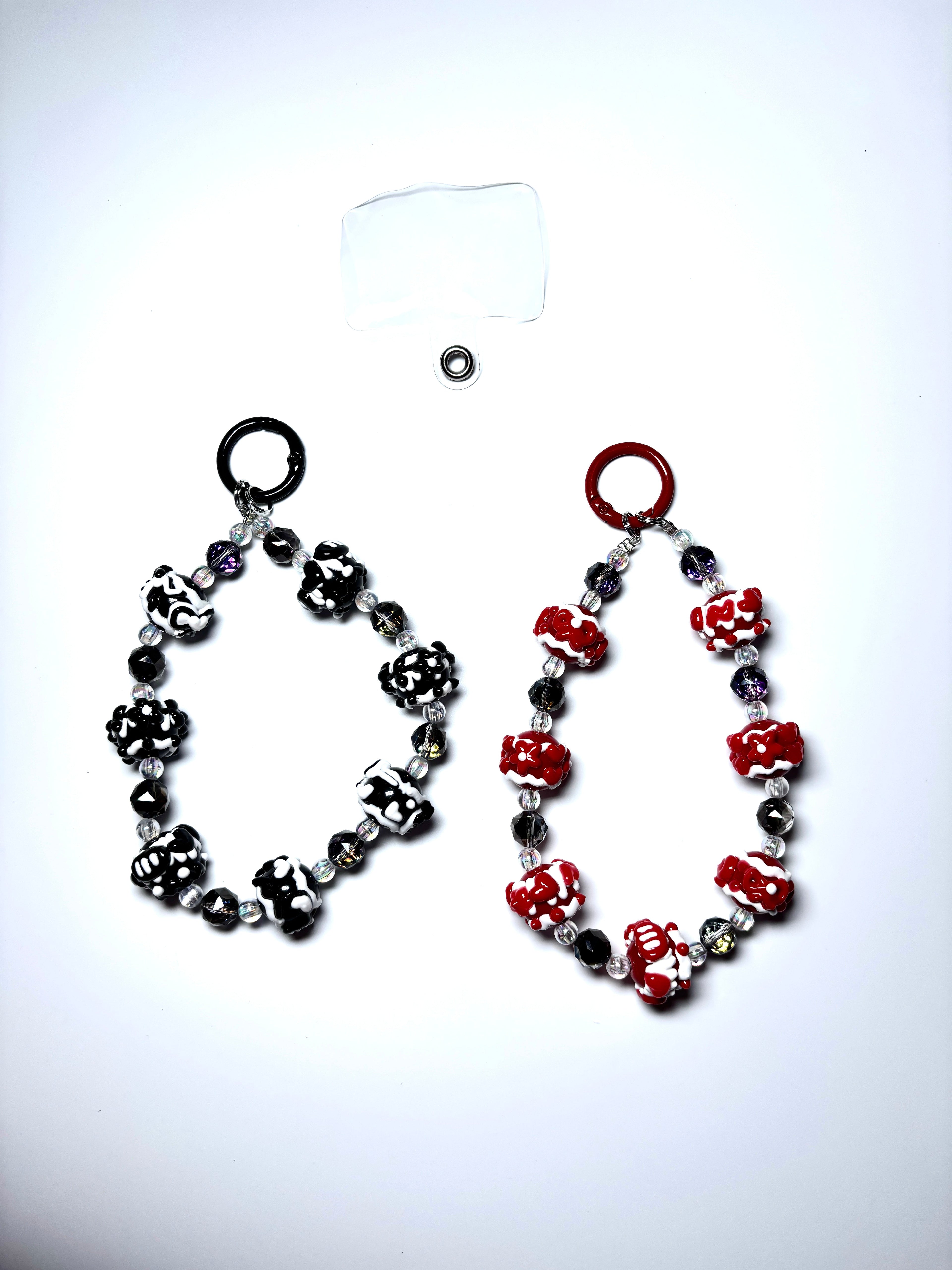 Durable Phone Charm with Beads and Nylon Cord