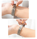 LuxeForge Metal Apple Watch Band