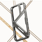 Protective Apple iPhone Back Cover - Shockproof Protective Titanium Alloy Hollow Armor Frame Case for iPhone - Style 2