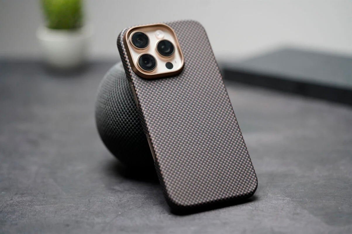 Protective Apple iPhone Back Cover - Premium Carbon Fiber MagSafe iPhone Case