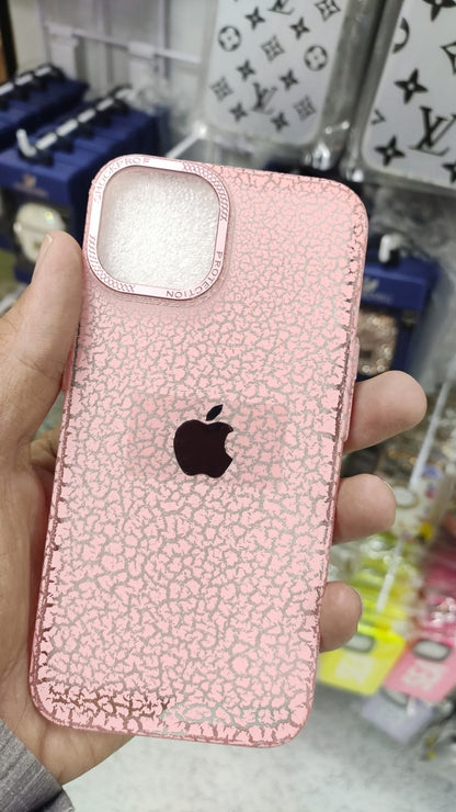 Frosted Case with logo for iPhone with metal ring protection