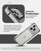 Metallic Bumper Case for iPhone 17/18 Pro & Pro Max - iPhone 17 Pro Max / 18 Pro Max - Silver