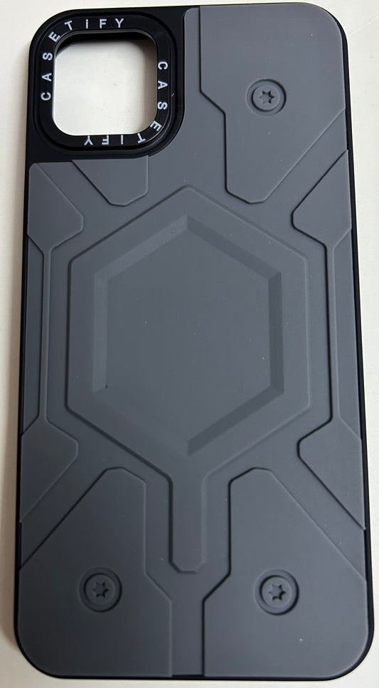 3D Silicon Embossed Armor Style Design for iPhone series