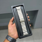 VORT EX METAL LINK STRAP - GREY ORANGE ( No. 3417 ) Mobile Case by CoverMeUp