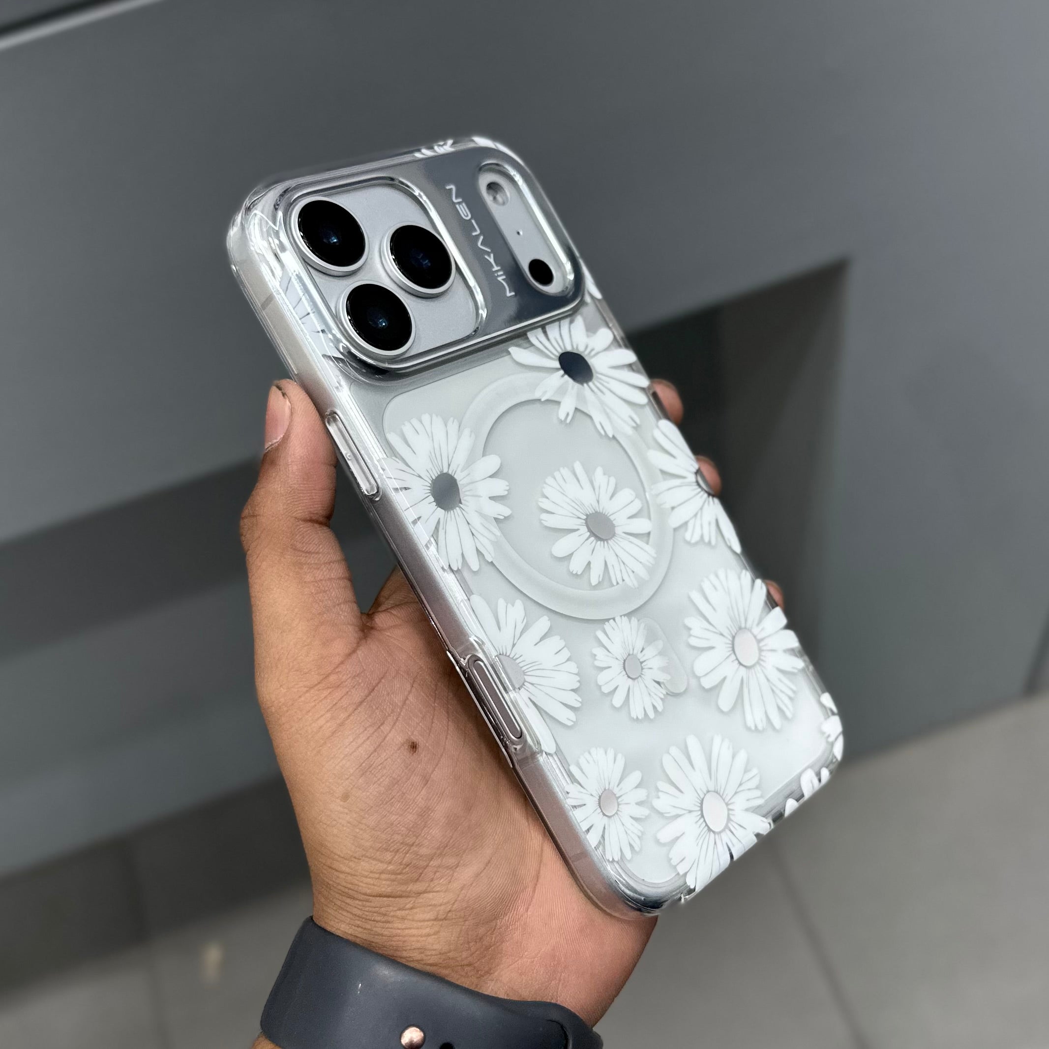 MIKALEN FLOWER CASE WITH ACC - WHITE 2.0 ( No. 2586 ) Mobile Case by CoverMeUp - Style 3