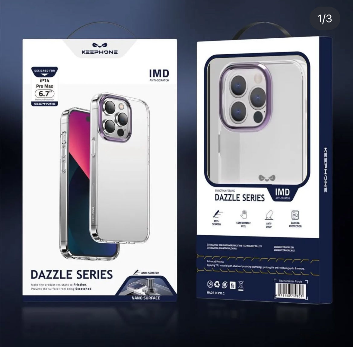 Keephone Dazzle Series Transparent Case for iPhone