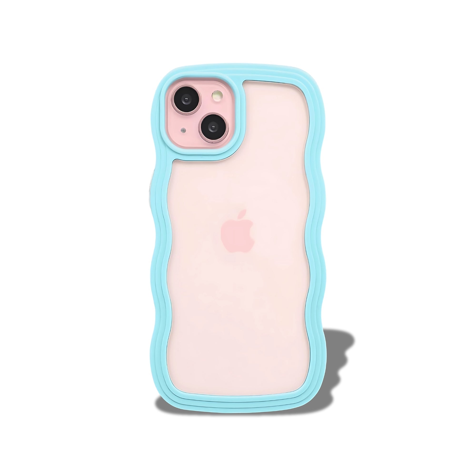 Minimals : Curvy Blue Mobile Case by CoverMeUp - Style 6