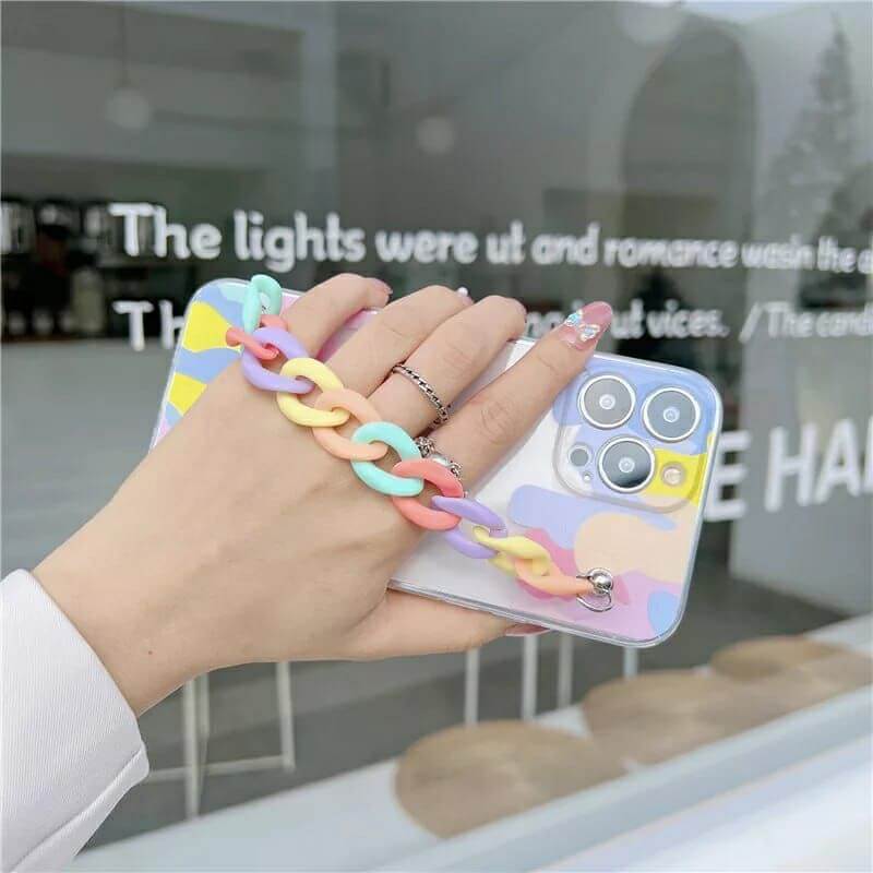 Rainbow Smile Bracelet Custom Slim Soft Cases Mobile Case by CoverMeUp - Style 3