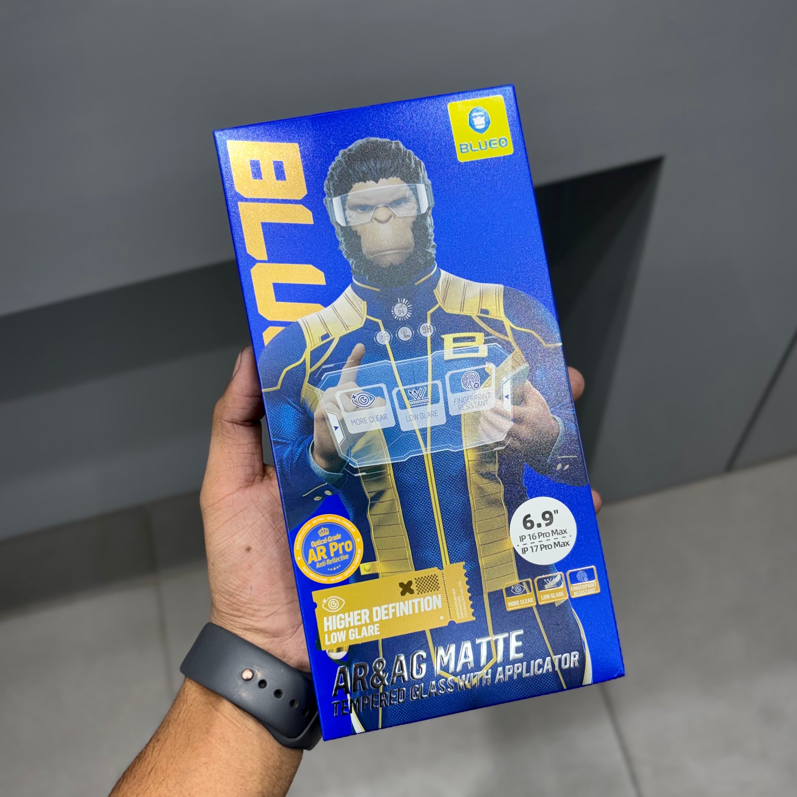 BLUEO AR AND AG MATT WITH APPLICATOR GLASS ( No. 2562 ) Mobile Case by CoverMeUp
