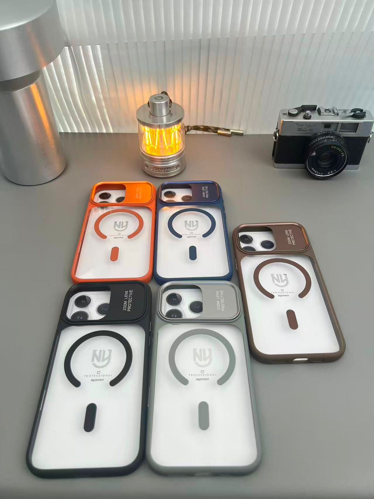 Ny non yellow 17 Look New Metal Ring Case for iPhone