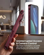 Metallic Bumper Case for iPhone 17/18 Pro & Pro Max - iPhone 17 Pro Max / 18 Pro Max - Burgundy