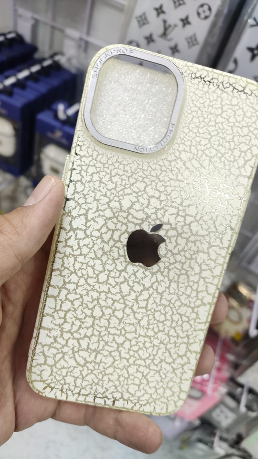 Frosted Case with logo for iPhone with metal ring protection