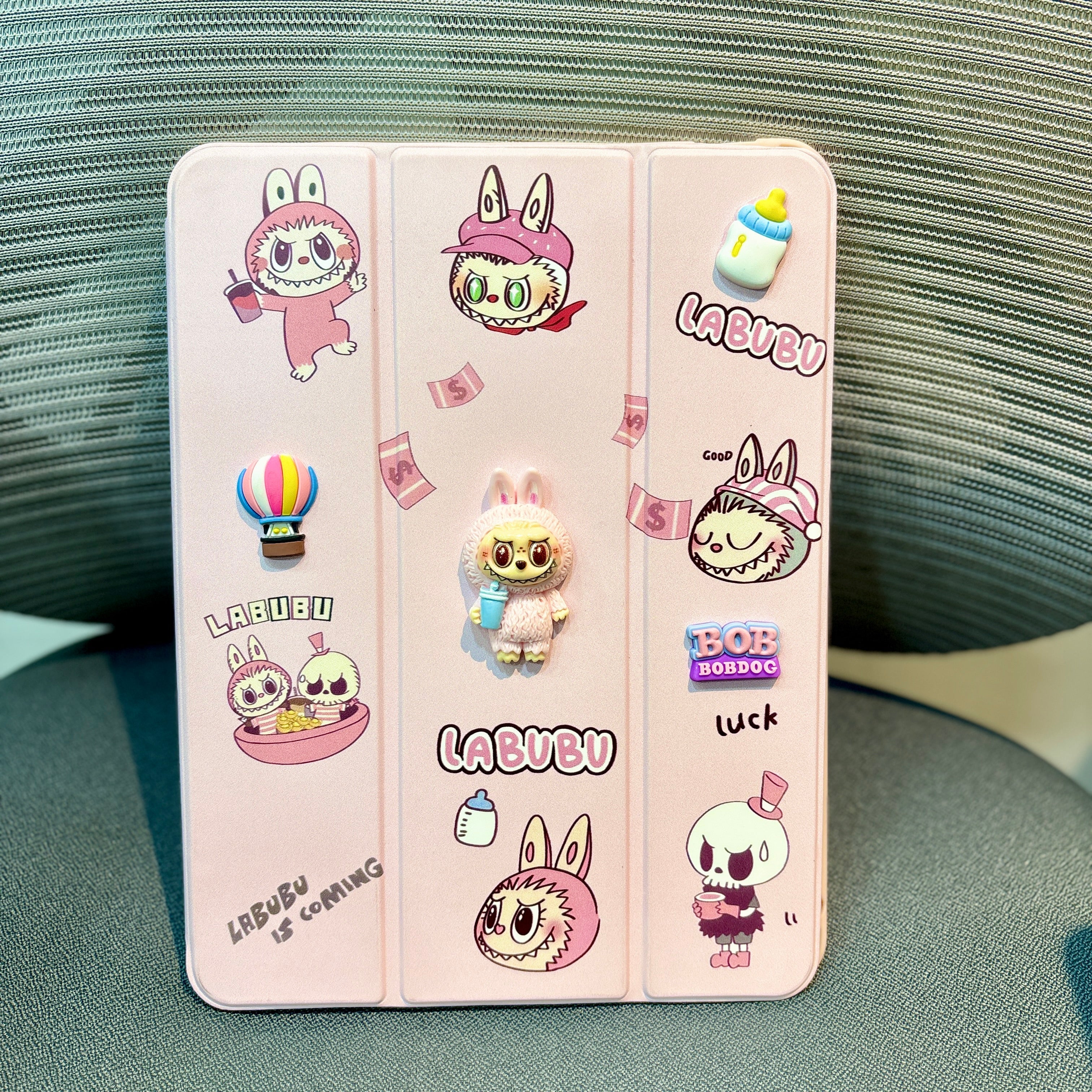 Labubu - 3D Cartoon Printed iPad Case