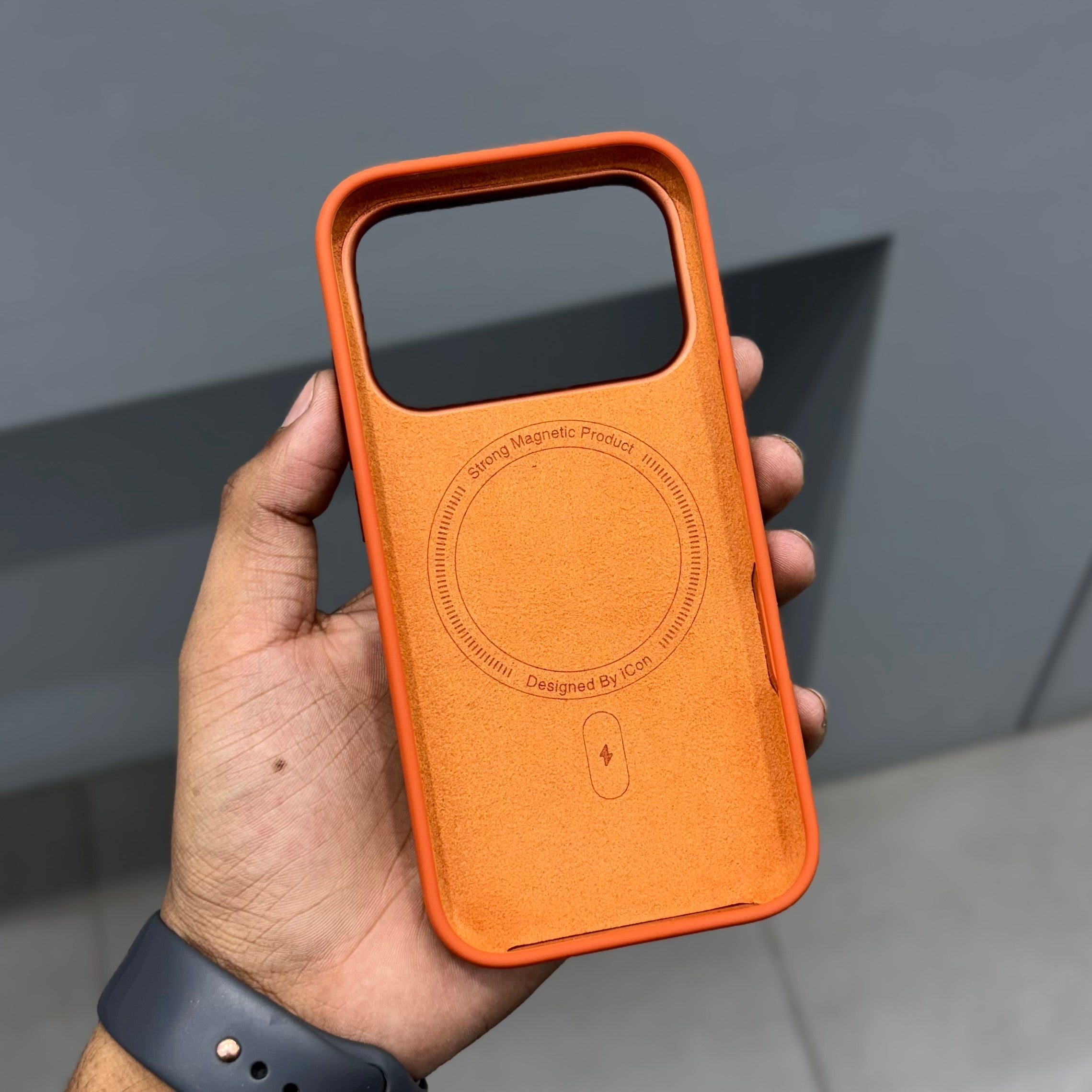ICON GELIX SILICON CASE MAGSAFE - ORANGE ( No. 2554 ) Mobile Case by CoverMeUp - Style 4
