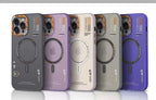 Protective Apple iPhone Back Cover - Frosted Magnetic Shell UV Hybrid Case for iPhone