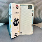 Black - 3D Cartoon Printed iPad Case Mobile Case by CoverMeUp - Style 3