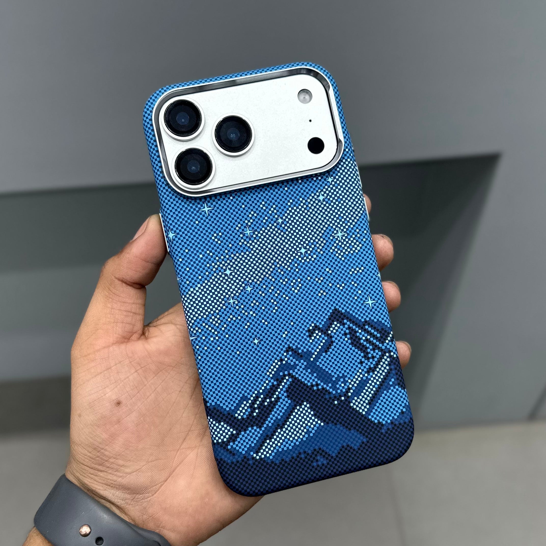 LUXO CARBON CASE -BLUE STARS ( No. 3179 )